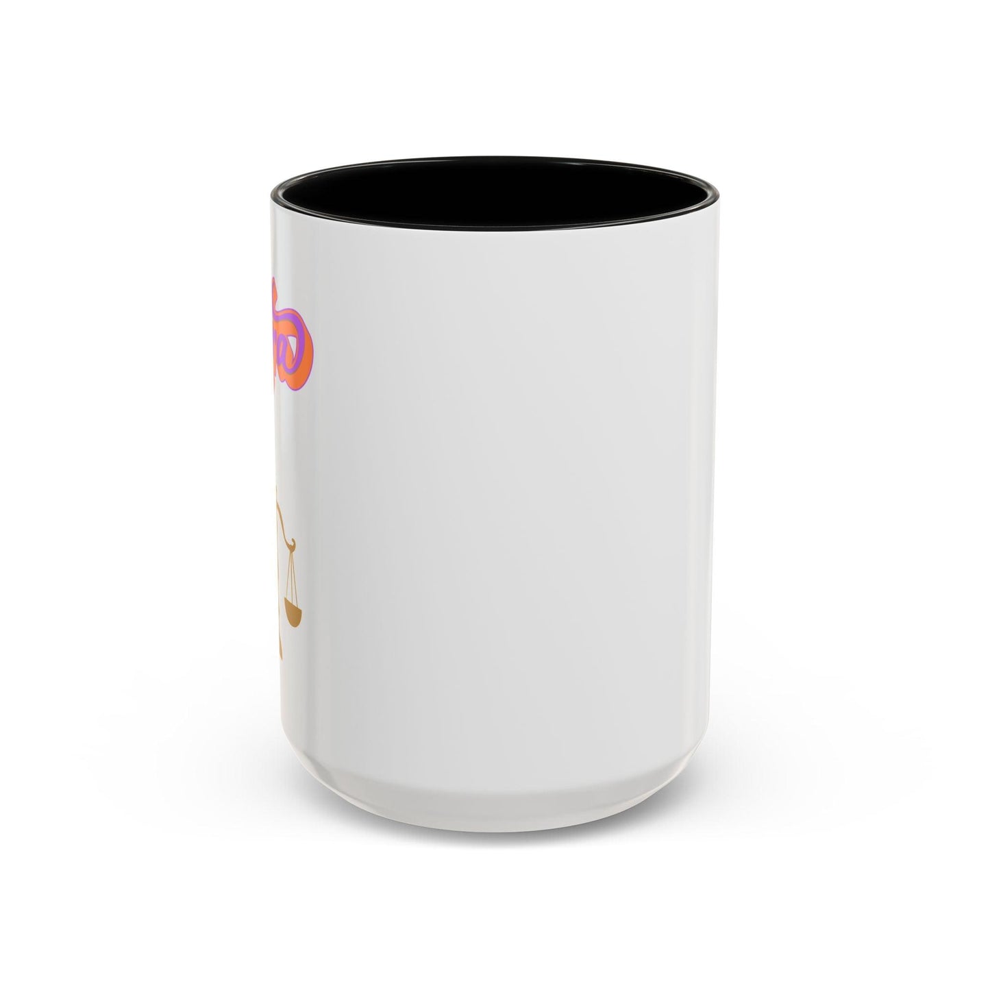 'Libra' Zodiac Accent Coffee Mug