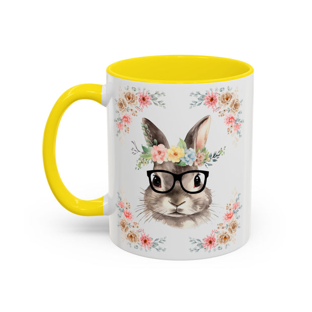 Geeky Goddess Bunny Accent Coffee Mug