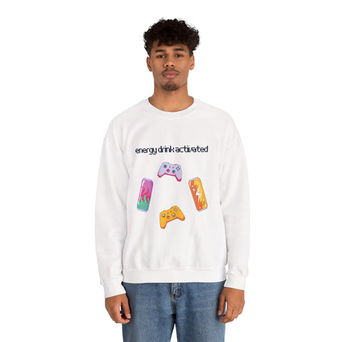 'Energy Drink Activated' Unisex Crewneck Sweatshirt