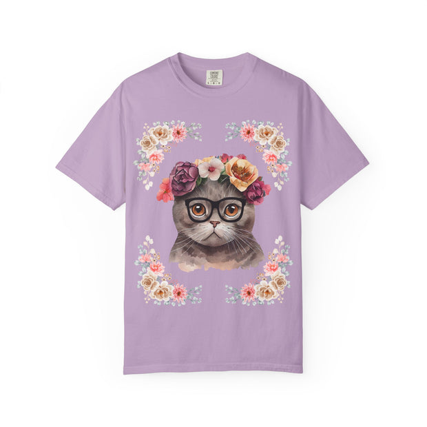 Geeky Goddess Dark Gray Cat Unisex T-Shirt