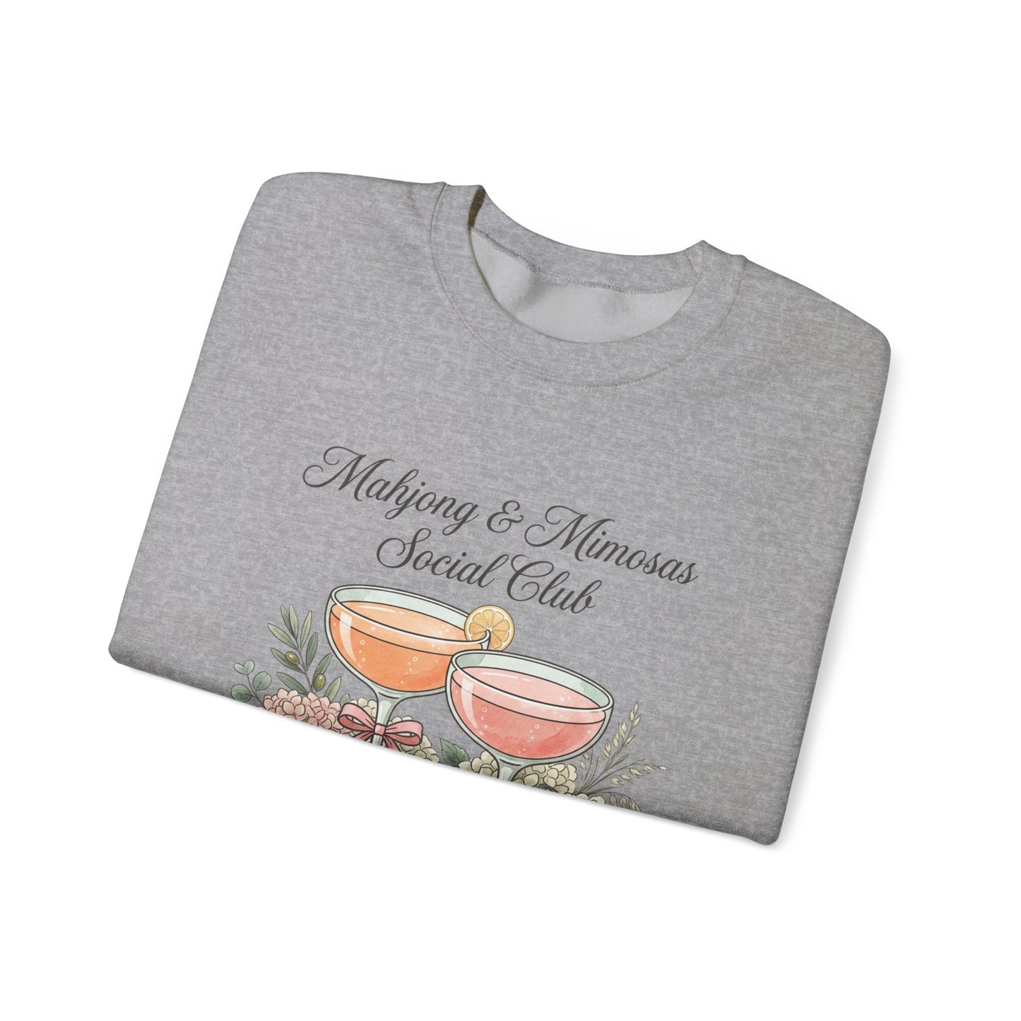 Mahjong & Mimosas Sweatshirt, Mahjong Club Crewneck, Brunch Girl Pullover