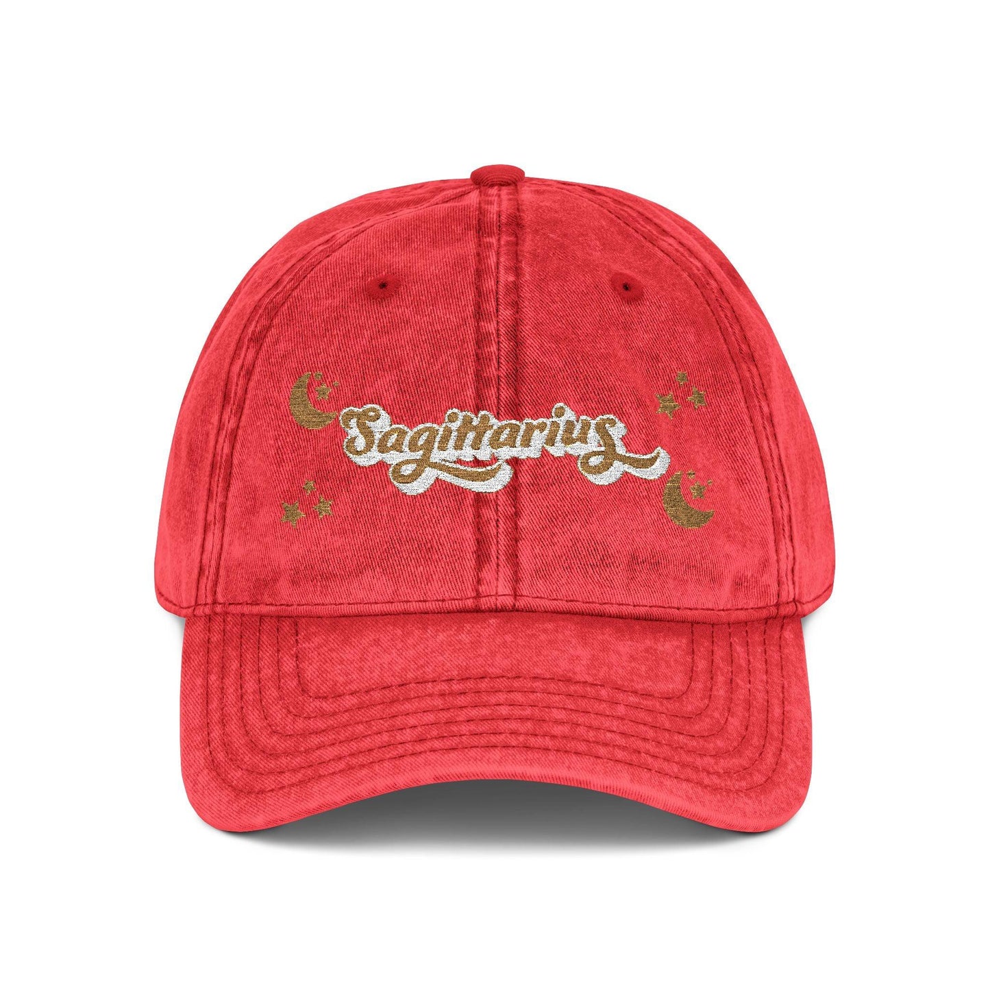 'Sagittarius' Vintage Embroidered Cap