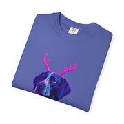 Neon Reindeer German Shorthaired Pointer T-Shirt | Festive Sweater Pup Holiday Tee