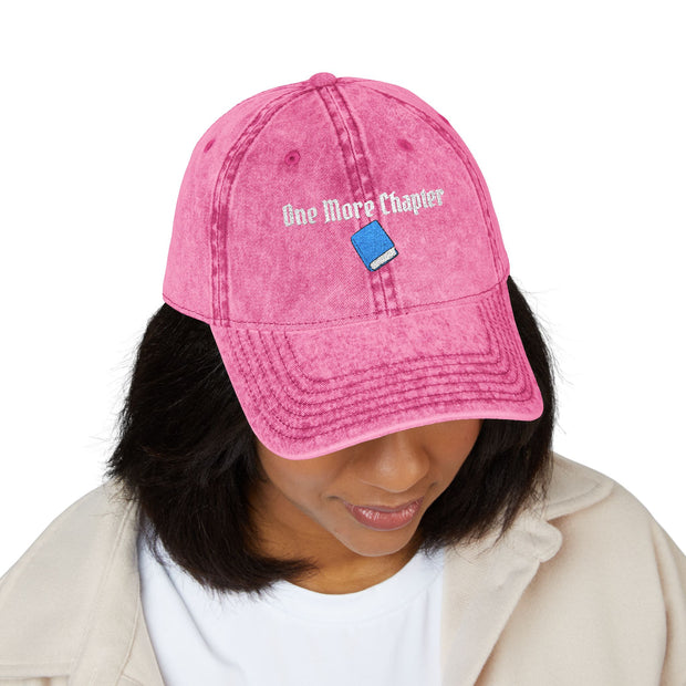 'One More Chapter' Vintage Embroidered Cap