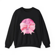 Pink Planet Wrapped In A Bow Unisex Crewneck Sweatshirt