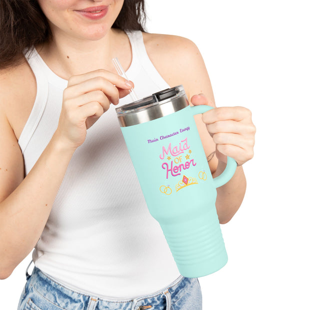'Main Character Energy: Maid of Honor' Insulated Travel Mug, 40oz
