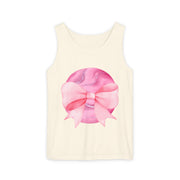 Pink Planet Wrapped In Bow Unisex Tank Top