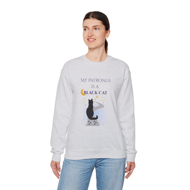 'My Patronus Is A Black Cat' Unisex Crewneck Sweatshirt