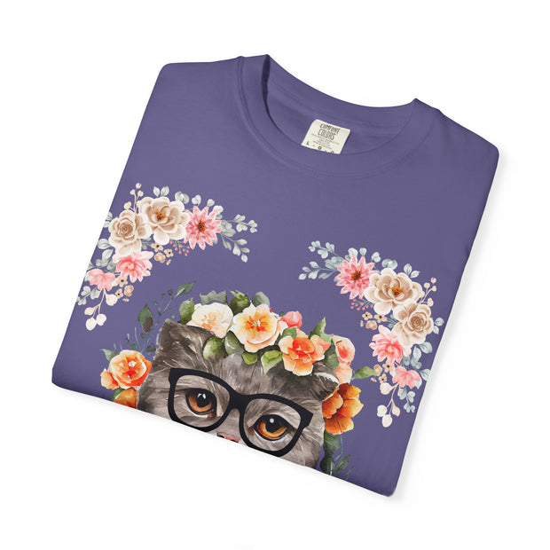 Geeky Goddess Gray Cat Unisex T-Shirt