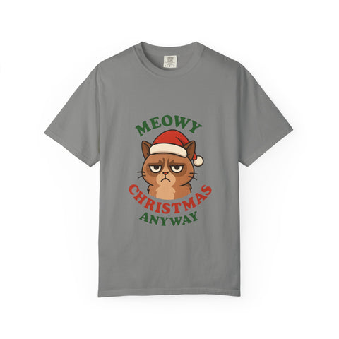'Meowy Christmas Anyway' Unisex T-Shirt