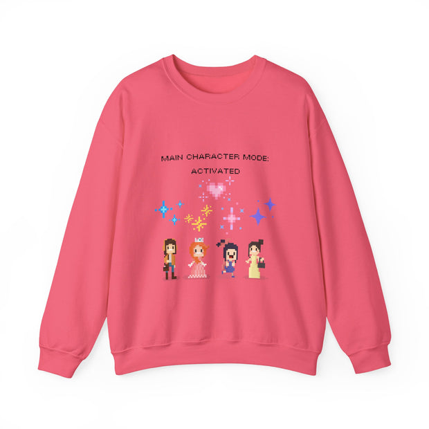 'Main Character Mode Activated' Unisex Crewneck Sweatshirt