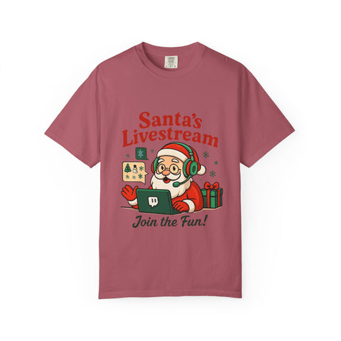 'Santa Livestream: Join the Fun! ' T-Shirt
