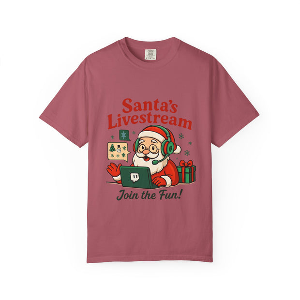 'Santa Livestream: Join the Fun! ' T-Shirt