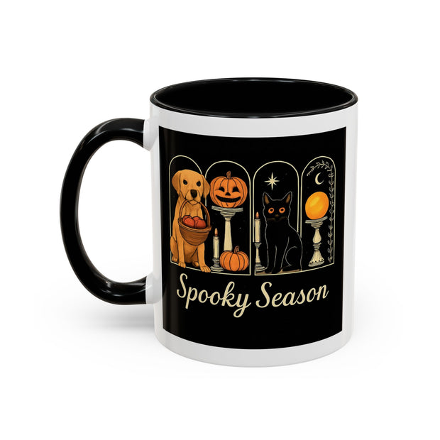 Spooky Season Golden Retriever Accent Coffee Mug