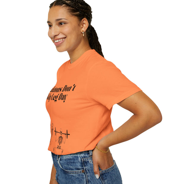 'Skeletons Don't Skip Leg Day' Unisex T-Shirt
