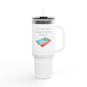'Just One More Chapter (On The Beach)' Insulated Travel Mug, 40oz
