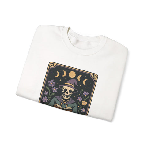Bookworm Skeleton Crewneck Sweatshirt