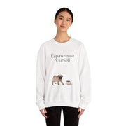 'Espawresso Yourself' Pug Crewneck Sweatshirt