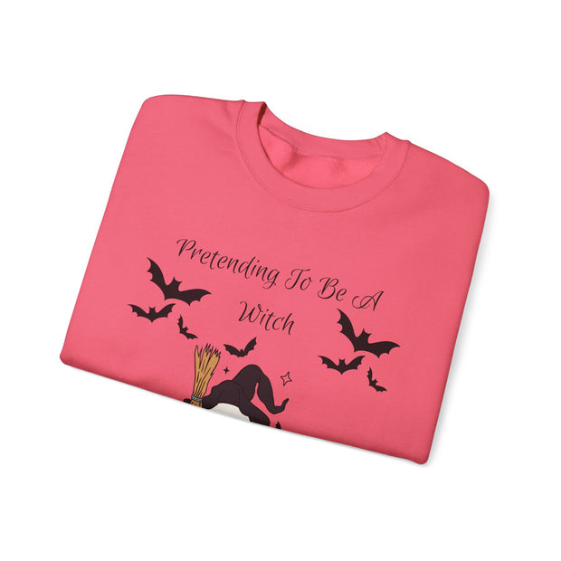 'Pretending To Be A Witch' Unisex Crewneck Sweatshirt