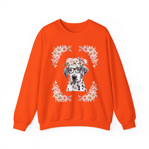 Geeky Goddess Dalmatian Unisex Crewneck Sweatshirt