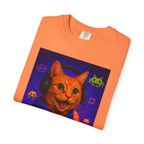 Game On Orange Cat Unisex T-Shirt