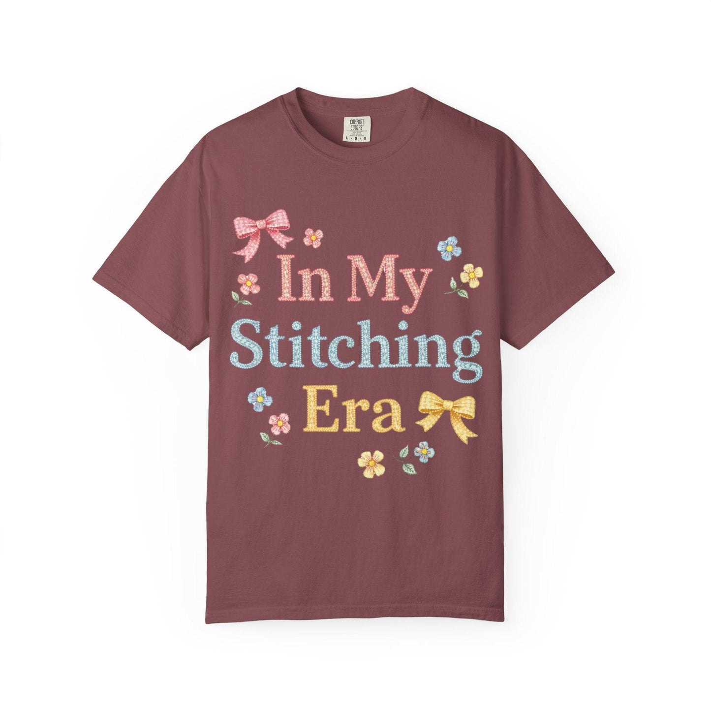In My Stitching Era T-Shirt | Vintage Embroidery Theme