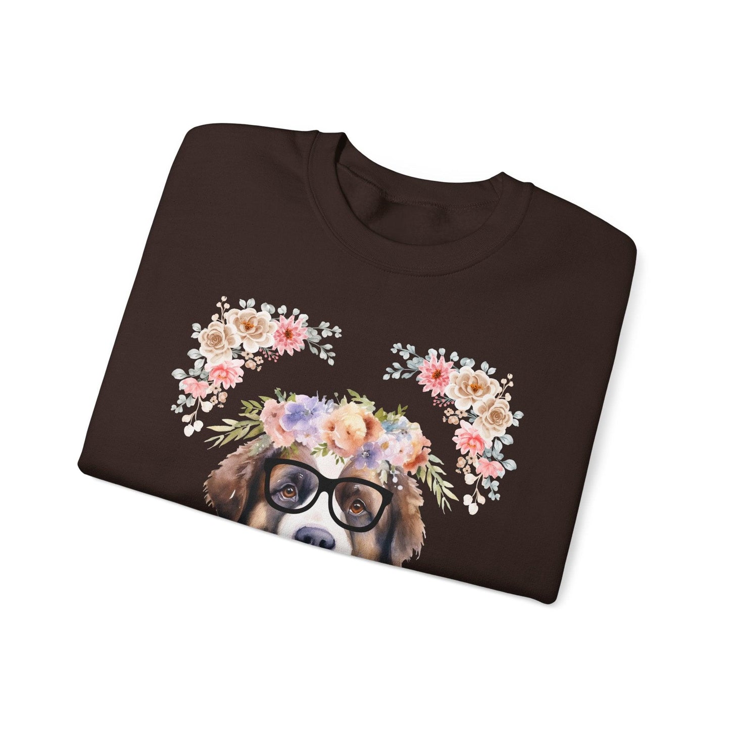 Geeky Goddess Saint Bernard Unisex Crewneck Sweatshirt