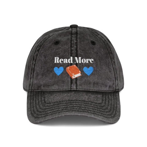 'Read More' Vintage Embroidered Cap