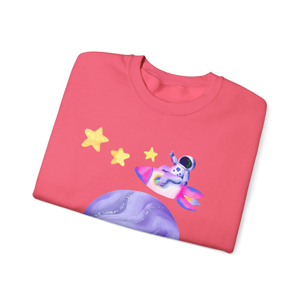 Astronaut Taking Off In Space Unisex Crewneck Sweatshirt