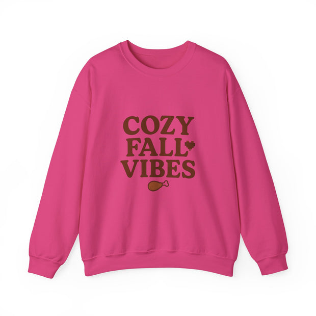 Cozy Fall Vibes Sweatshirt - Unisex Crewneck, Autumn Apparel, Perfect for Thanksgiving, Comfortable Gift, Casual Style