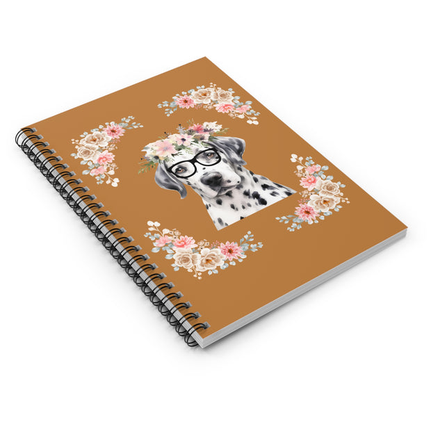 Geeky Goddess Dalmatian Spiral Notebook