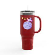 Astronaut Taking Off In Space Insulated Travel Mug, 40oz