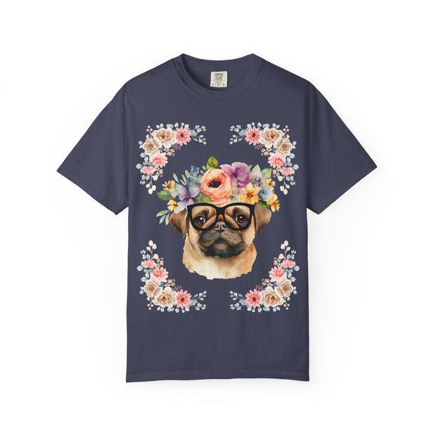 Geeky Goddess Pug Unisex T-Shirt