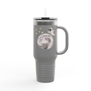 Astronaut Flying To The Moon Insulated Travel Mug, 40oz