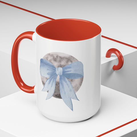 Moon Wrapped In A Bow Accent Coffee Mug