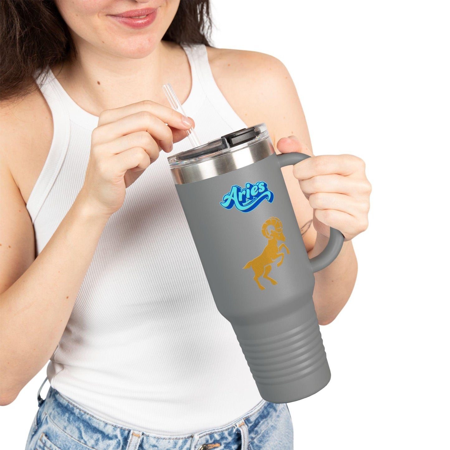'Aries' Zodiac Insulated Travel Mug, 40oz