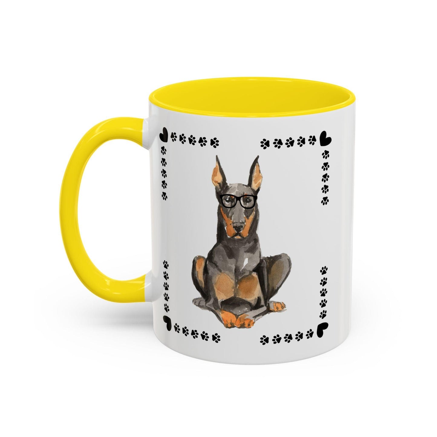 Geeky Good Doberman Accent Coffee Mug