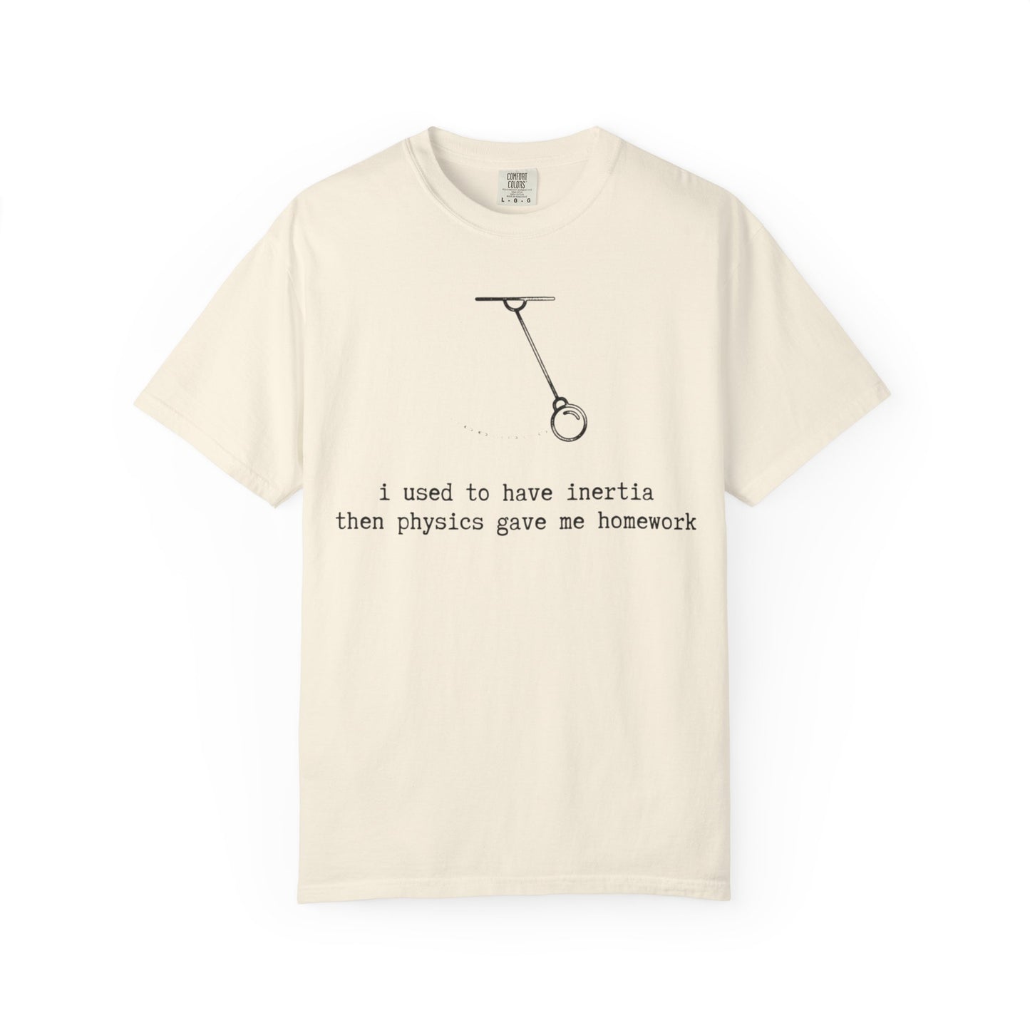 I Used to Have Inertia Then Physics Gave Me Homework T-Shirt, Funny Physics Shirt, STEM Student Tee, Science Teacher Gift, Nerd Graphic Tee