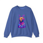 Neon Labrador Reindeer Sweater Sweatshirt | Colorful Dog Christmas Crewneck