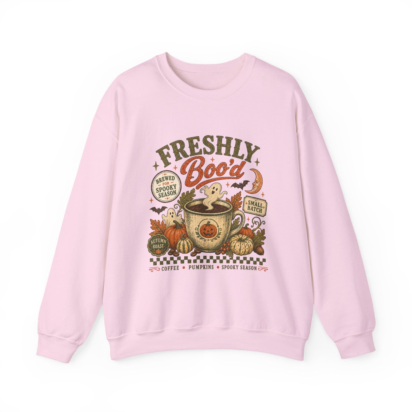 Freshly Boo'd Coffee Crewneck Sweatshirt | Pumpkin Spice Autumn