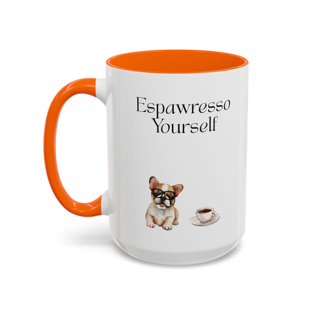 'Espawresso Yourself' French Bulldog Accent Coffee Mug
