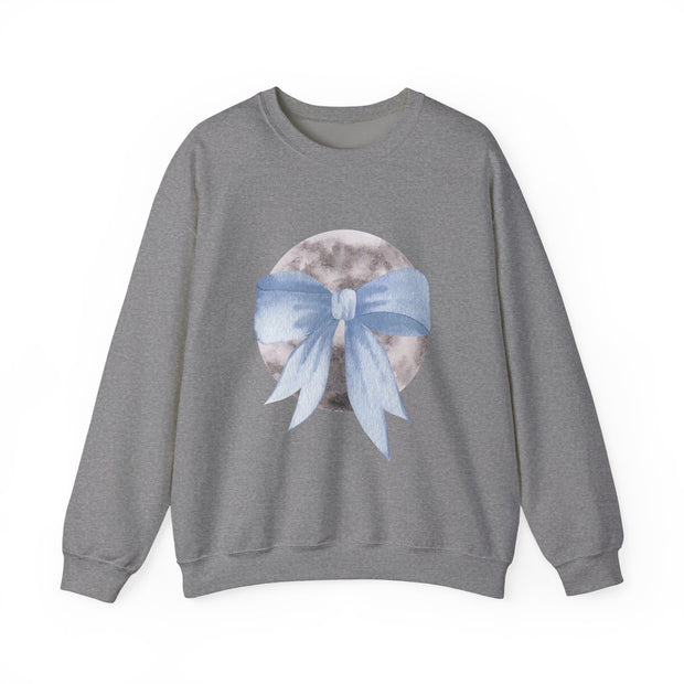 Moon Wrapped In A Bow Unisex Crewneck Sweatshirt