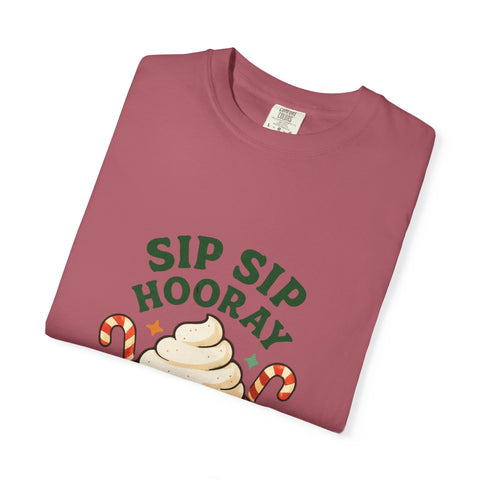 'Sip Sip Hooray' Holiday Unisex T-shirt