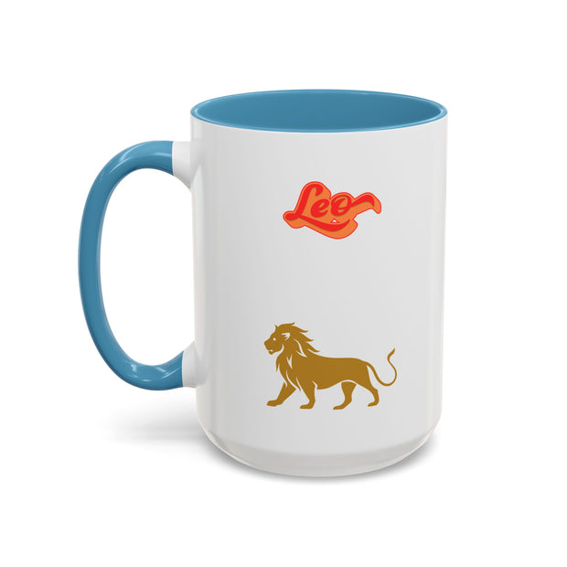 'Leo' Zodiac Accent Coffee Mug
