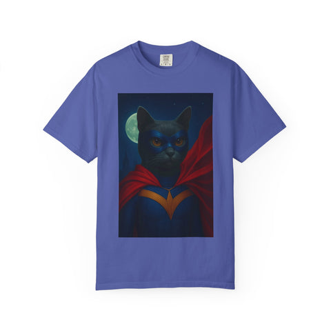 Superhero Dark Gray Cat Unisex T-shirt