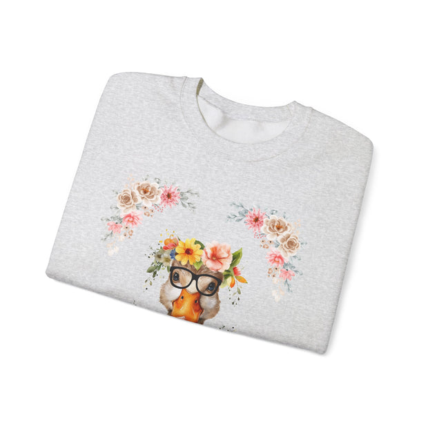 Geeky Goddess Duck Unisex Crewneck Sweatshirt