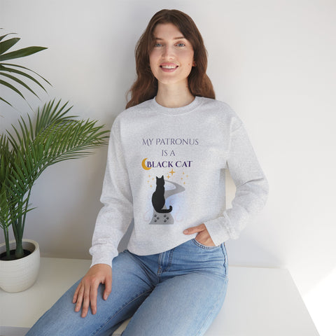 'My Patronus Is A Black Cat' Unisex Crewneck Sweatshirt