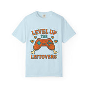 Gamer T-shirt - Level Up the Leftovers | Unisex Gaming Tee, Casual Wear, Game Night Shirt, Gift for Gamers, Funny Apparel
