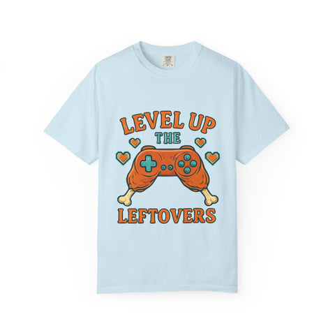 Gamer T-shirt - Level Up the Leftovers | Unisex Gaming Tee, Casual Wear, Game Night Shirt, Gift for Gamers, Funny Apparel
