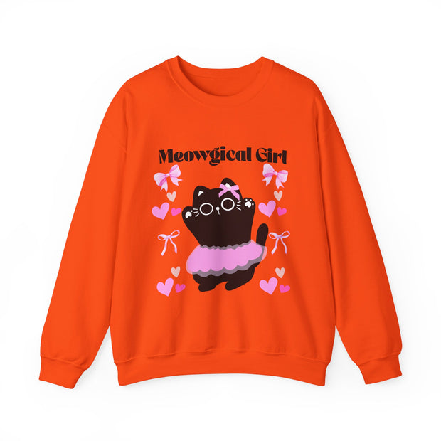 'Meowgical Girl' Unisex Crewneck Sweatshirt